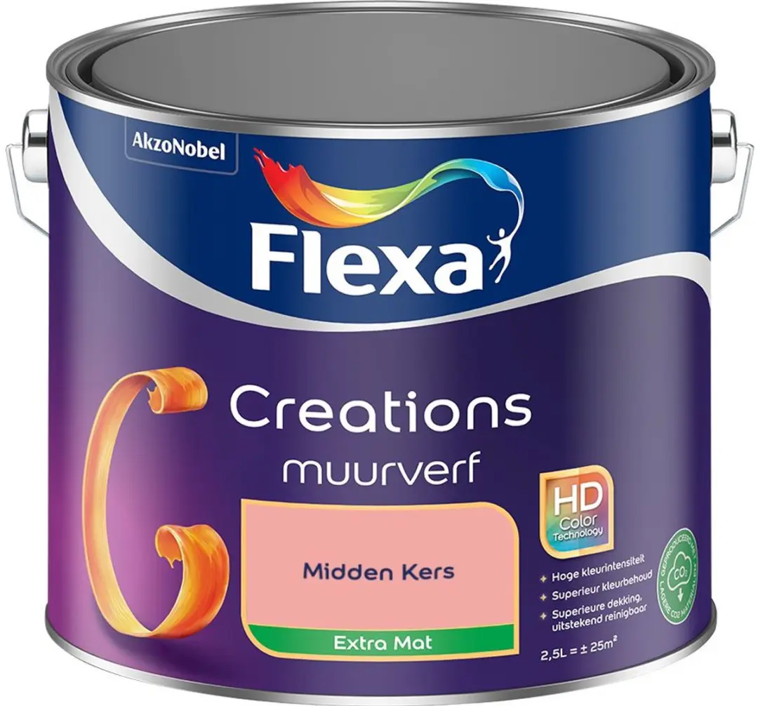 Flexa Creations Muurverf Extra Mat Midden Kers