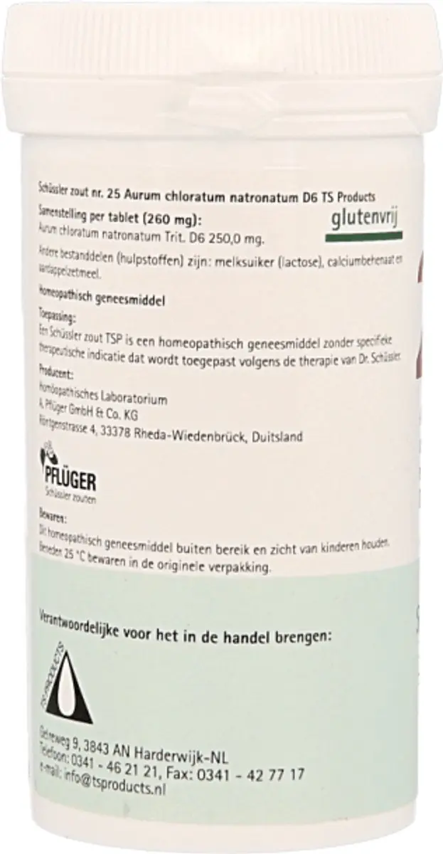 Pfluger Schüsslerzout nr 25 Aurum Chloratum 400g