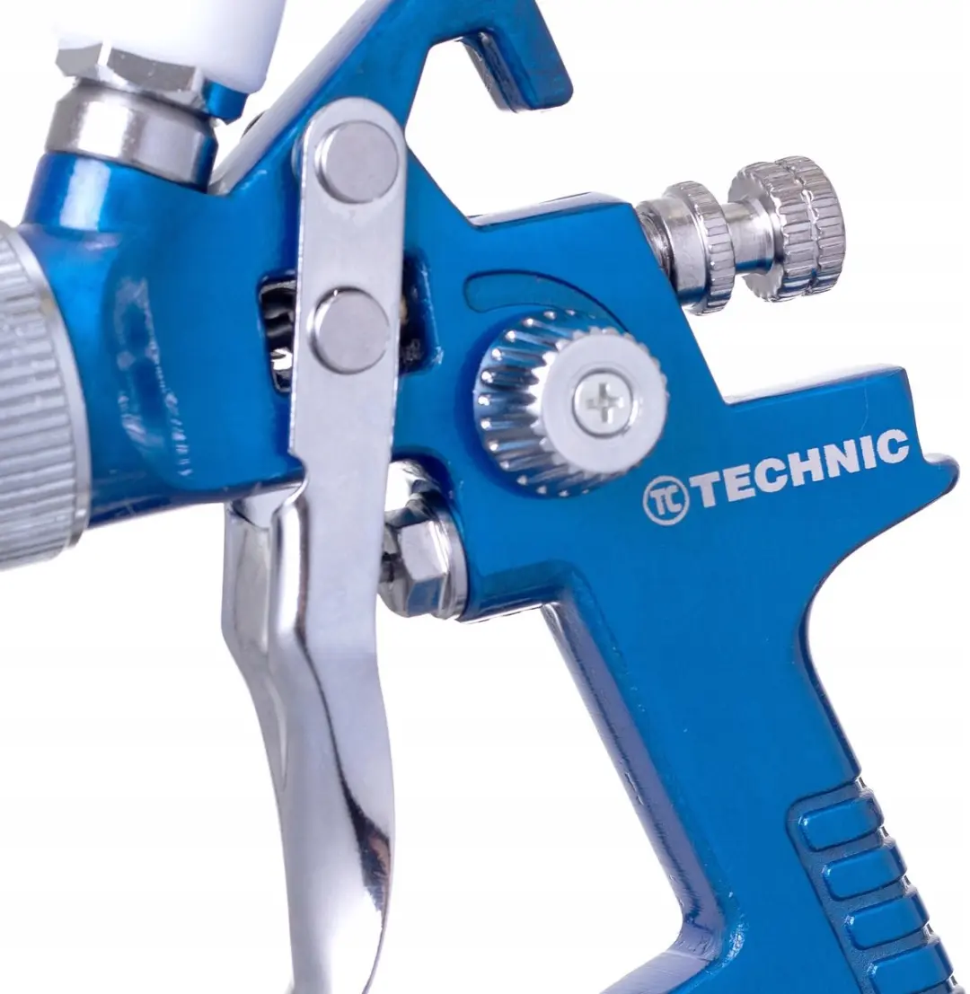 Technic HVLP Spuitpistool 2.0mm - 600ml Tank - Blauw/Zilver