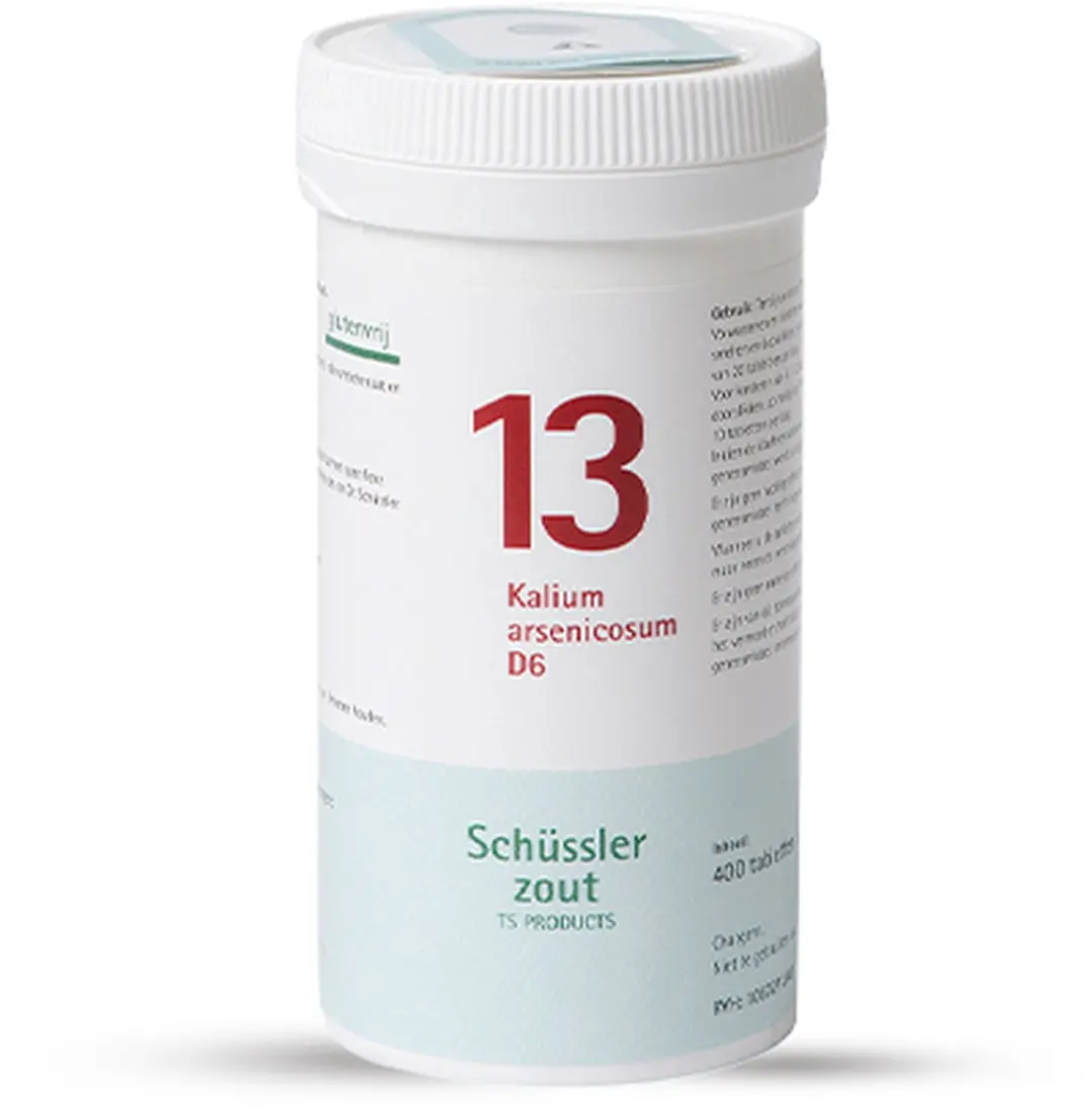Pfluger Schüsslerzout nr 13 Kalium Arsenicosum D6 - 400 tabletten