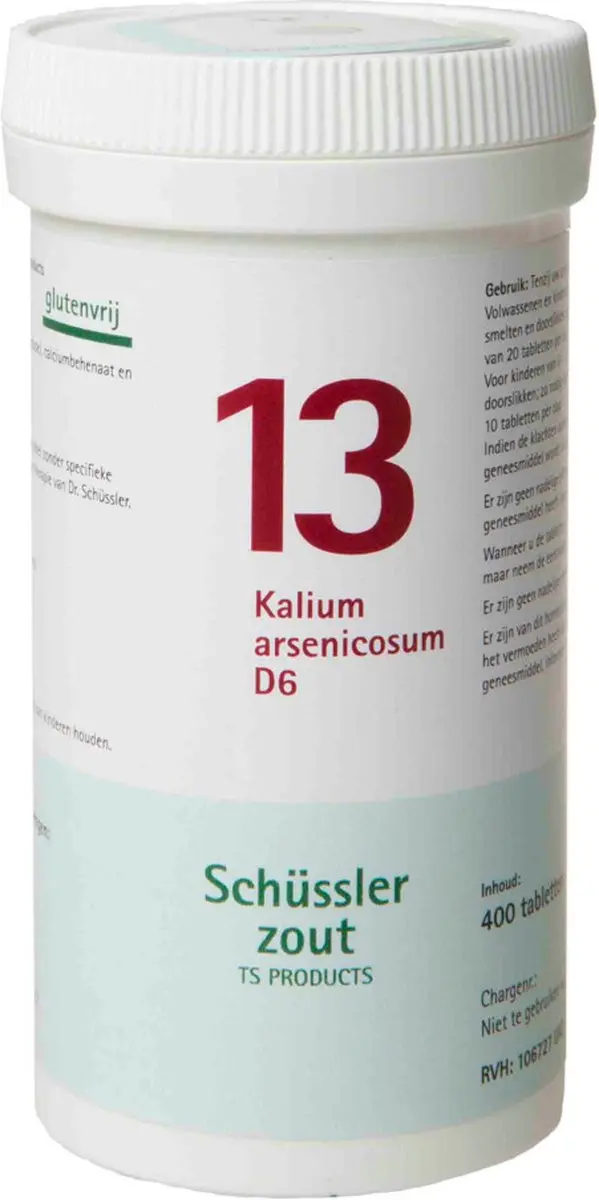 Pfluger Schüsslerzout nr 13 Kalium Arsenicosum D6