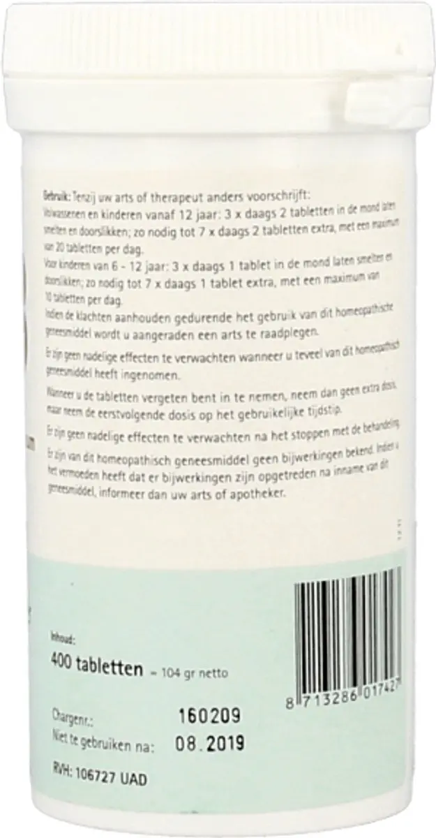 Pfluger Schüsslerzout nr 13 Kalium Arsenicosum D6 - 400 tabletten
