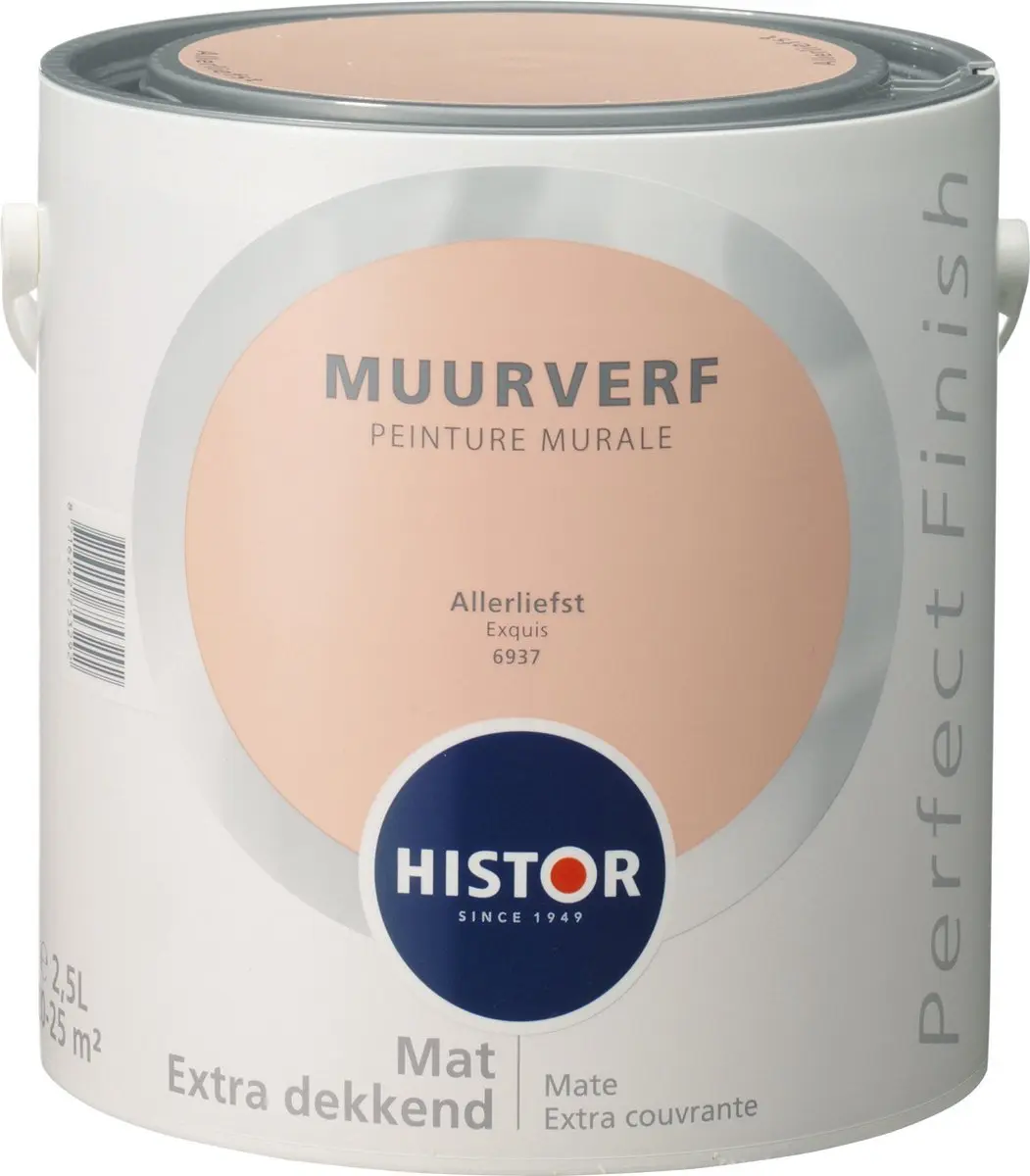 Histor Perfect Finish Muurverf Mat Allerliefst 2,5L