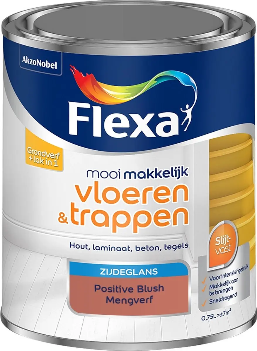 Flexa Positive Blush Mengverf 750ml - Zijdeglans