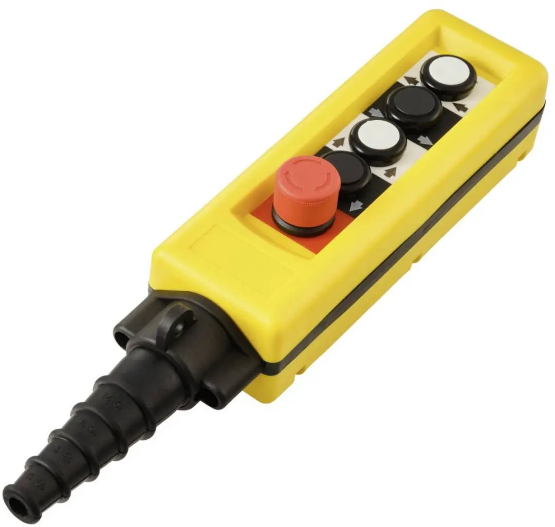 Tru Components TC-A4713 Hangknop met NOT-AUS schakelaar - Geel