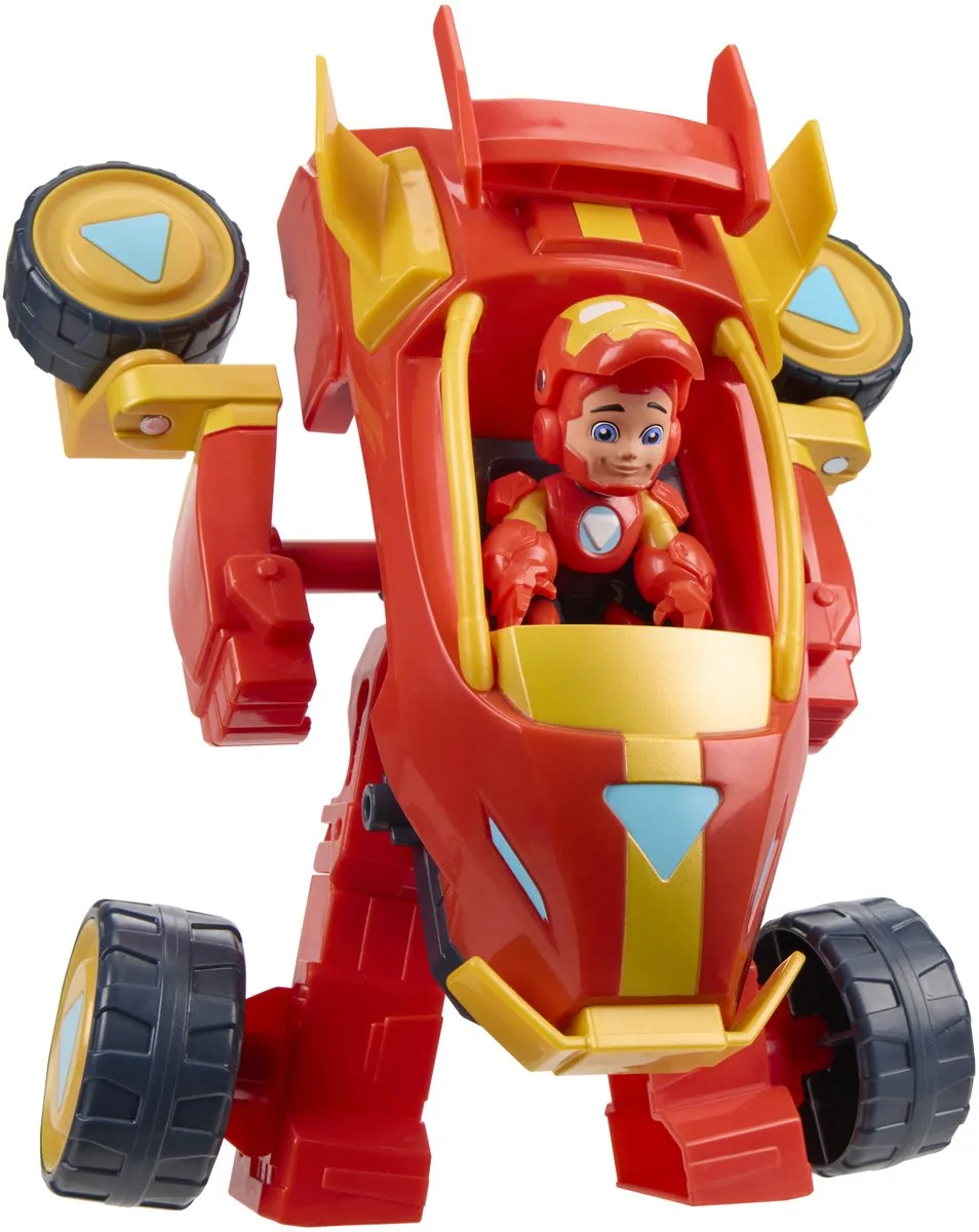 Hasbro Marvel Iron Man Awesome Friends G1474 Mech-Pak & Voertuig - Rood
