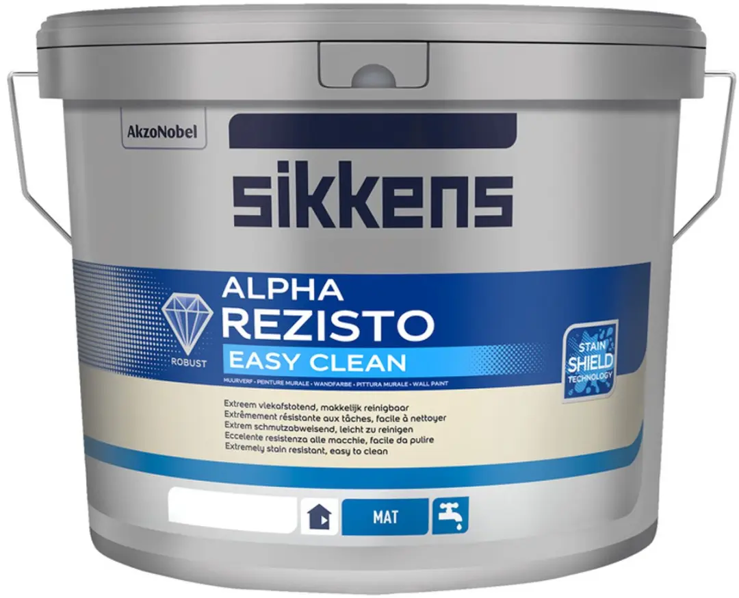 Sikkens Alpha Rezisto Easy Clean Mat Wit 10L