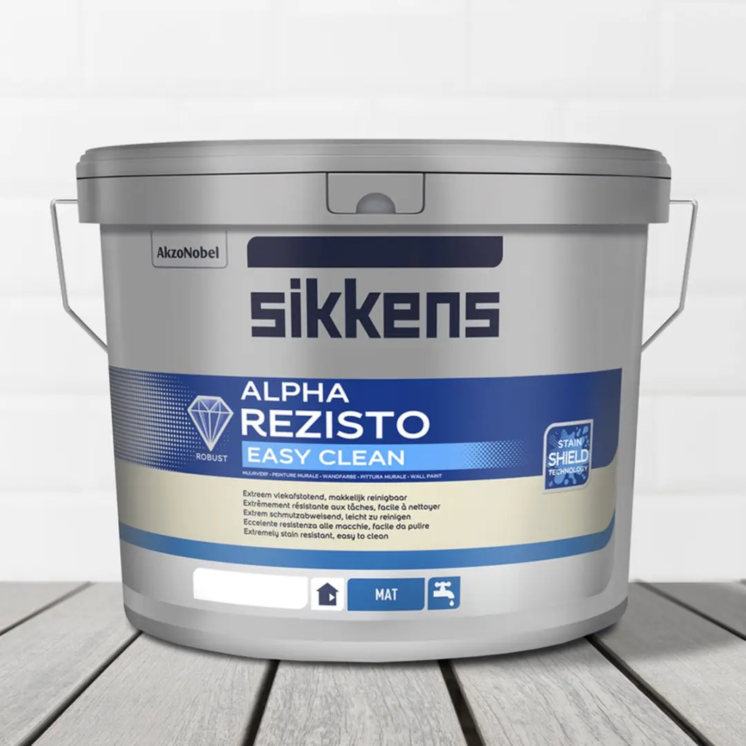 Sikkens Alpha Rezisto Easy Clean Mat Wit 10L