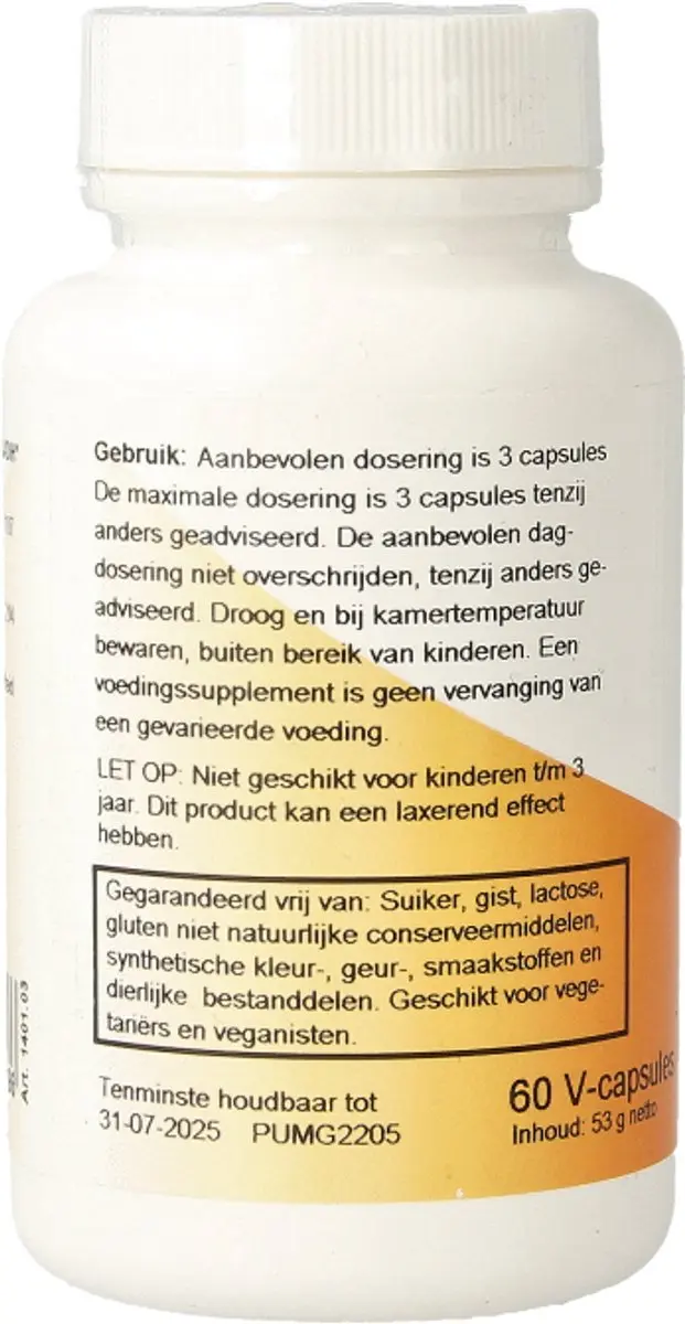 Ortholon Magnesium citraat 60 Vegetarische capsules