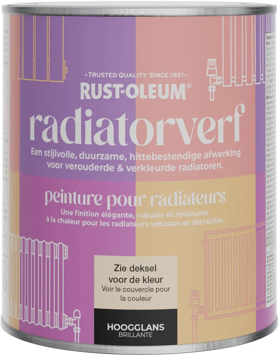 Rust-Oleum Radiatorverf Hoogglans Delicaat 750ml