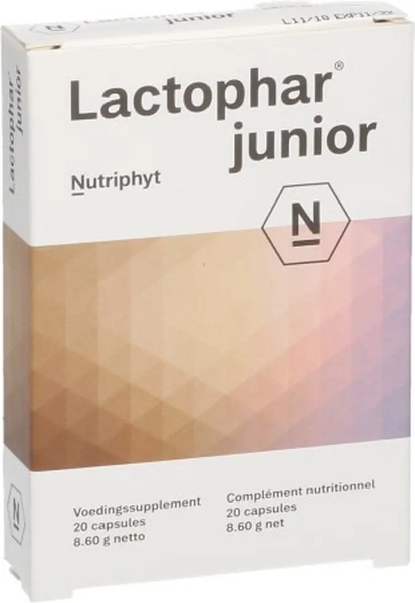 Nutriphyt Lactophar Junior Capsules - 20 Stuks