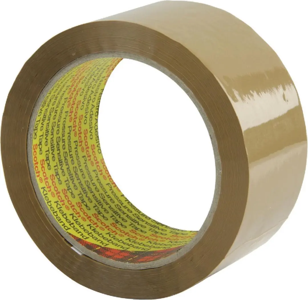 Plakband 50 mm Bruin