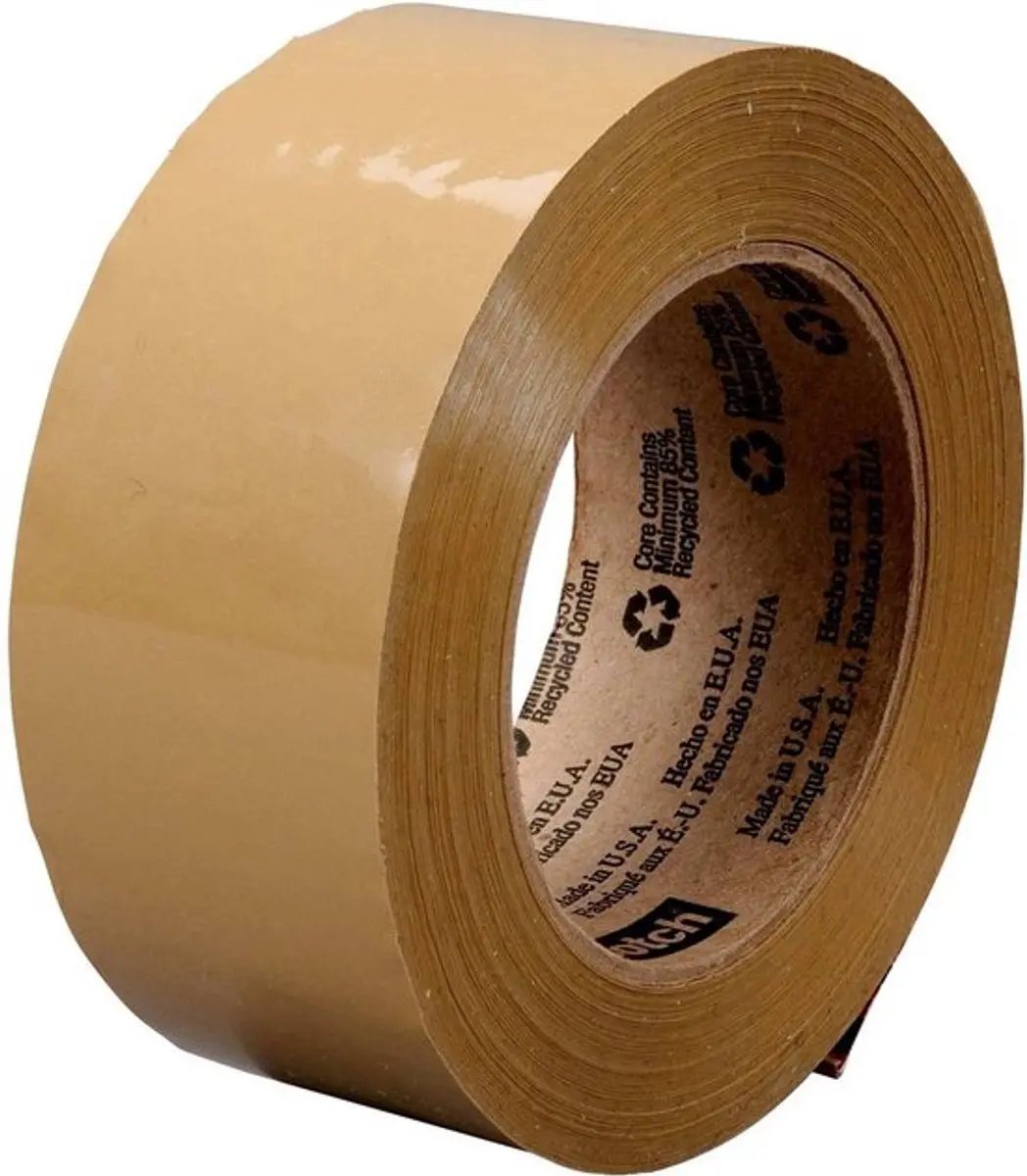 Plakband 50 mm Bruin