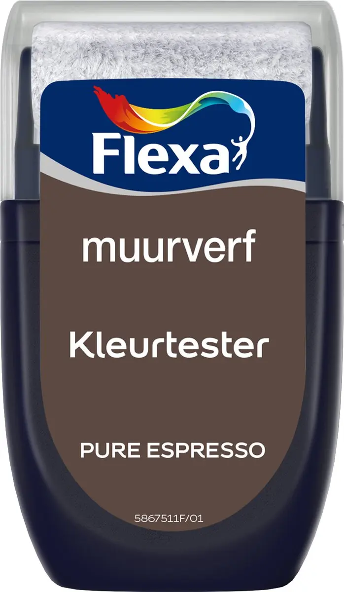 Flexa Kleurtester Muurverf Pure Espresso 30ml