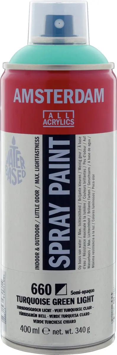 Talens Spraypaint 660 Turkooisgroen Licht