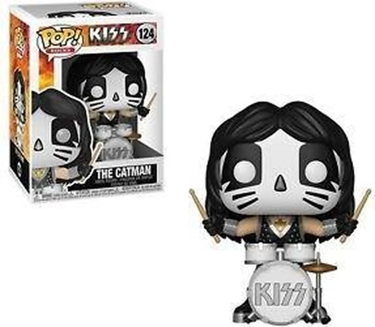 Funko KISS Bobble Head POP N°124 Catman - Bonte kleuren - afbeelding 2 van 2