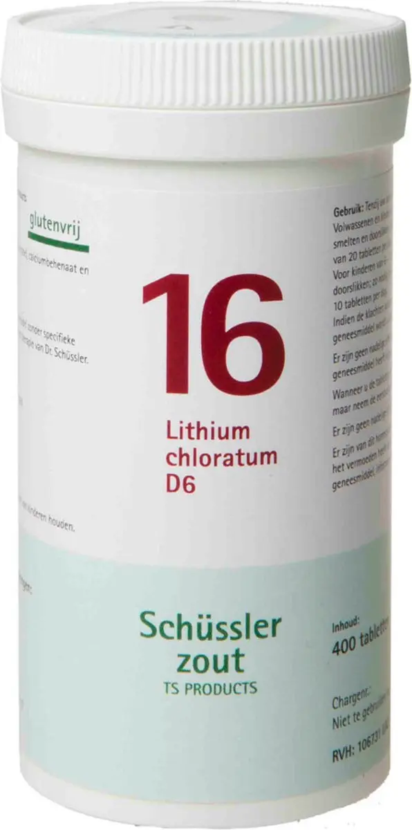 Pfluger Schüssler Zout 16 Lithium Chloratum D6