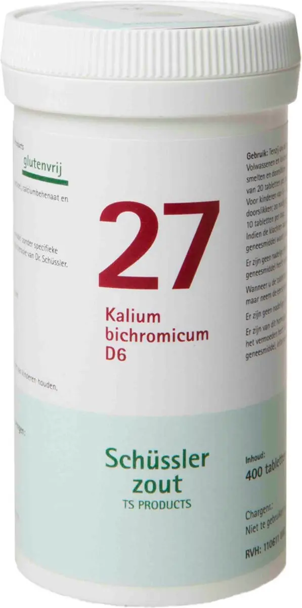 Pfluger Schüssler Zout 27 Kalium Bichromicum D6