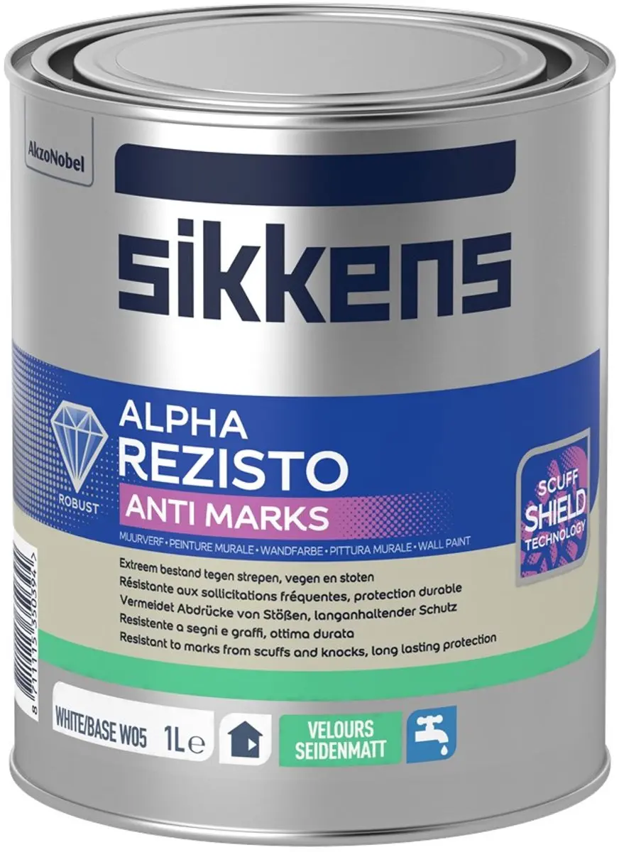 Sikkens Alpha Rezisto Velours Muurverf 1L