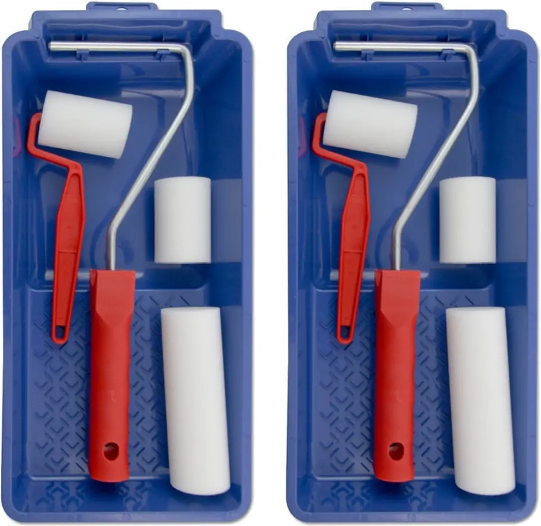 VEBA Schilderset met Lakrollers 5 & 10cm - Verfbak & Beugel - Multi