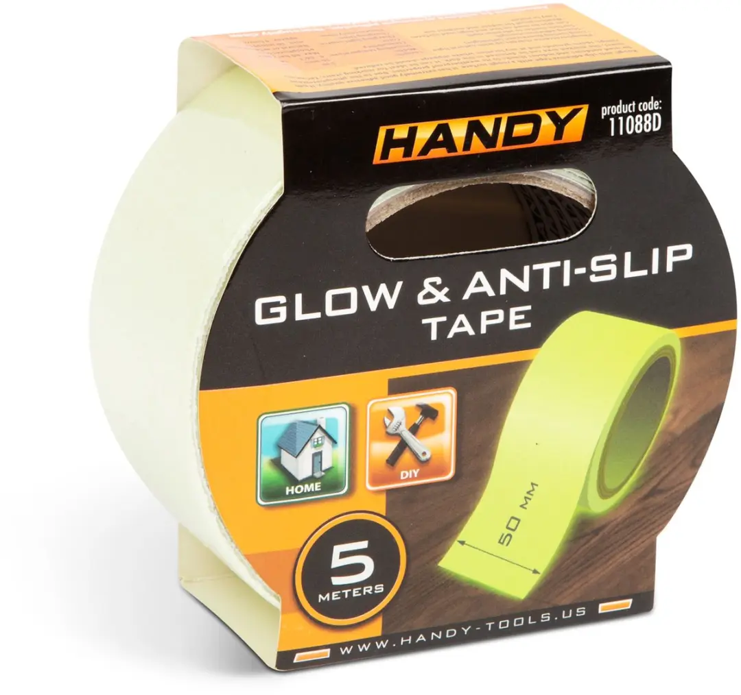 Handy Antislip Tape 5m x 5cm - Lichtgevend - Wit