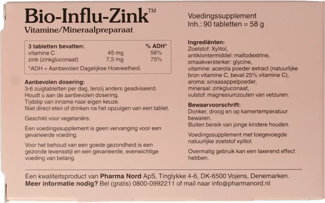 Bio Influ Zink Pharma Nord