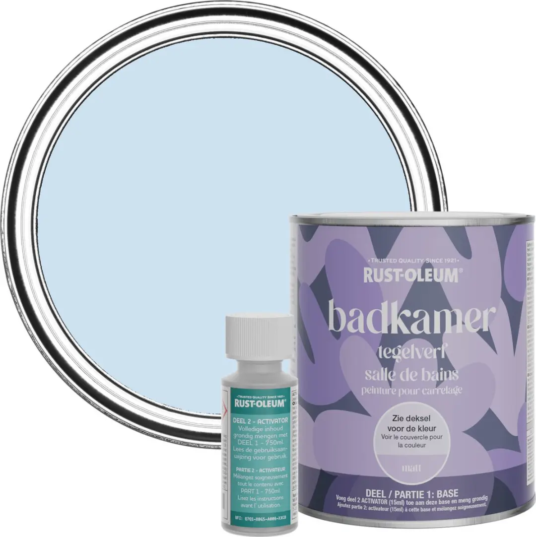 Rust-Oleum Poederblauw Badkamer Tegelverf Matt 750ml