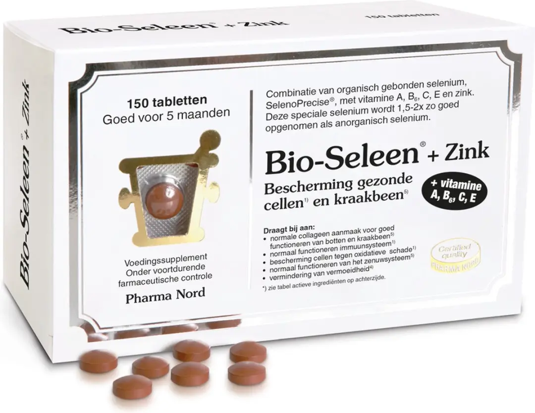 Pharma Nord Bio seleen & zink 150 Tabletten