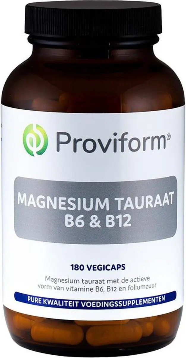 Proviform Magnesium tauraat B6 & B12 180 Vegetarische capsules