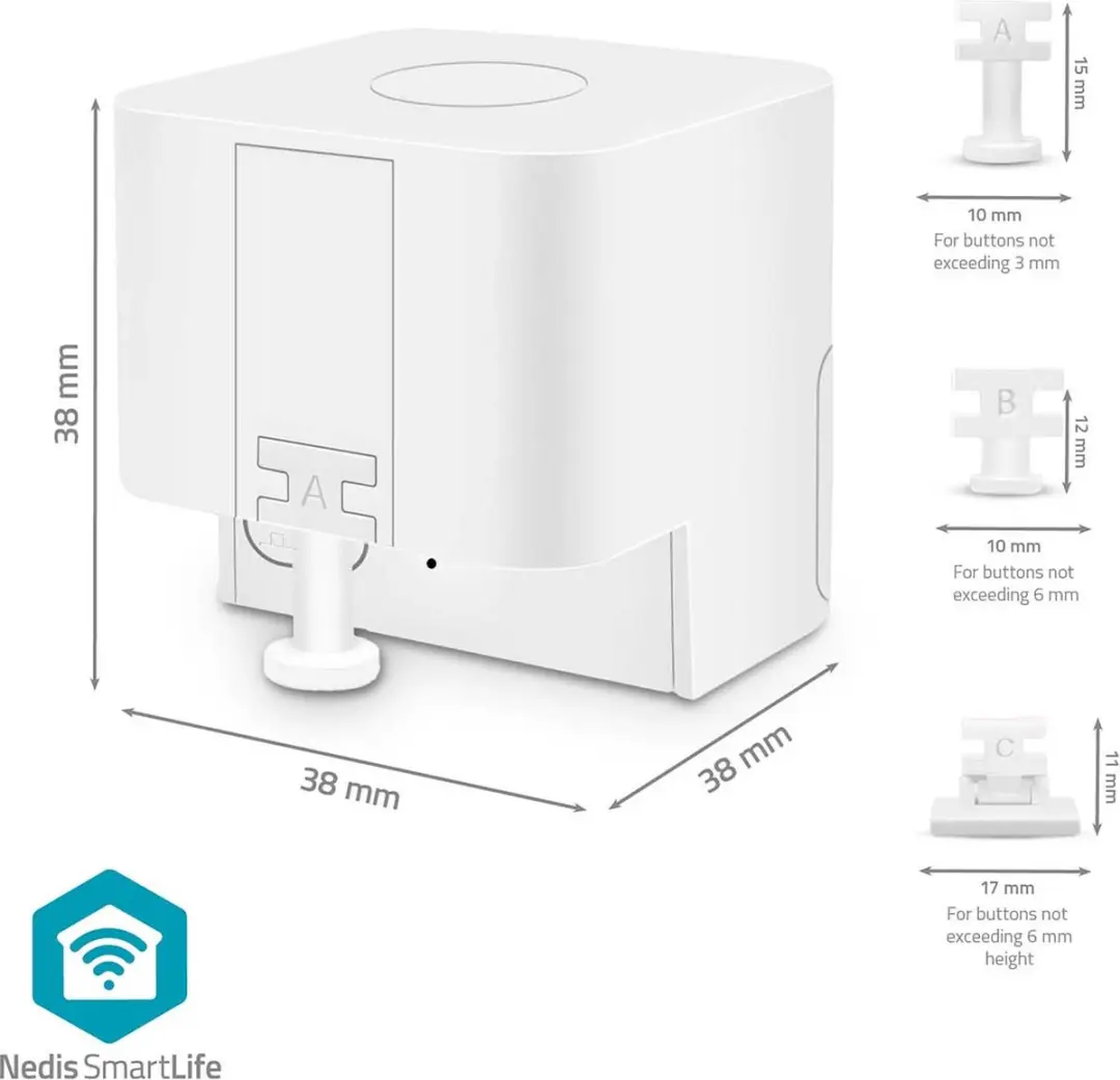 Nedis SmartLife Vingerrobot BTSFR10WT - Wit