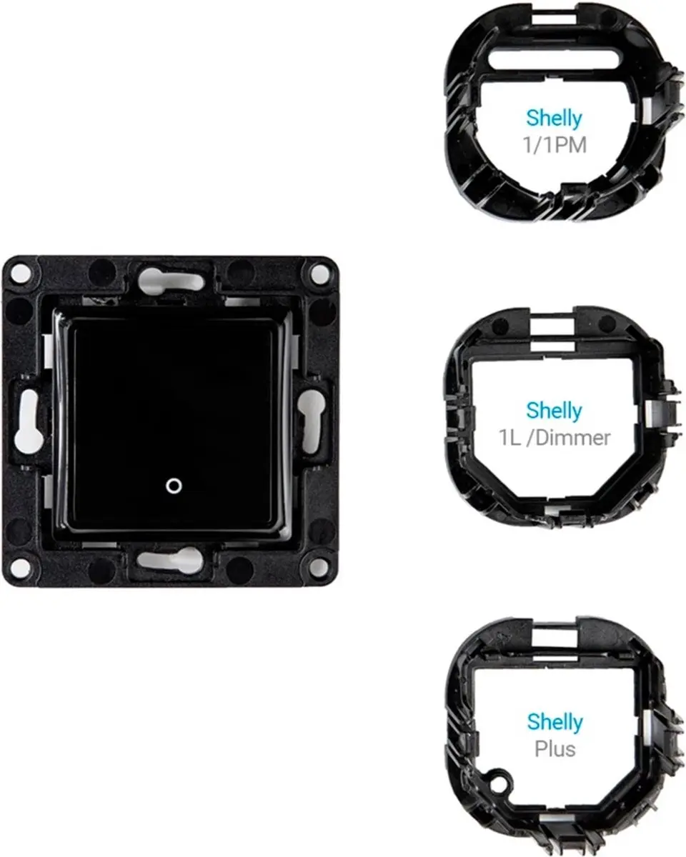 Shelly WS1 Black Wandschakelaar 1-Knop - Smart Home - afbeelding 6 van 6