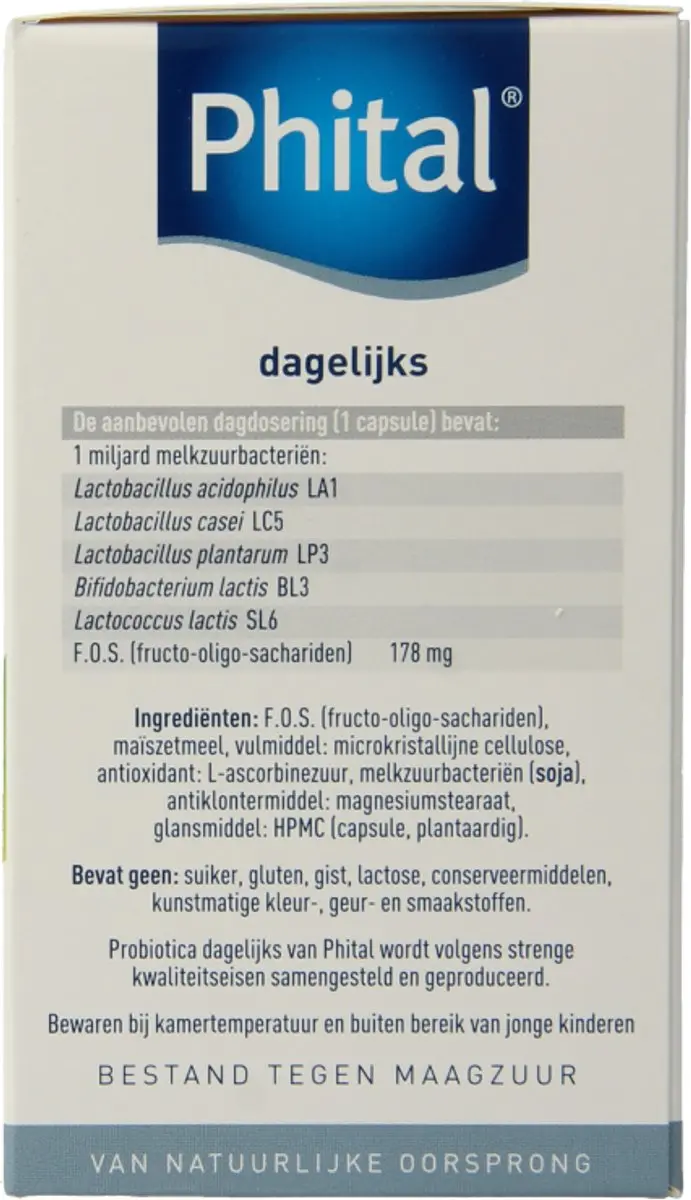 Phital biotica supplementen Daily 60 capsules