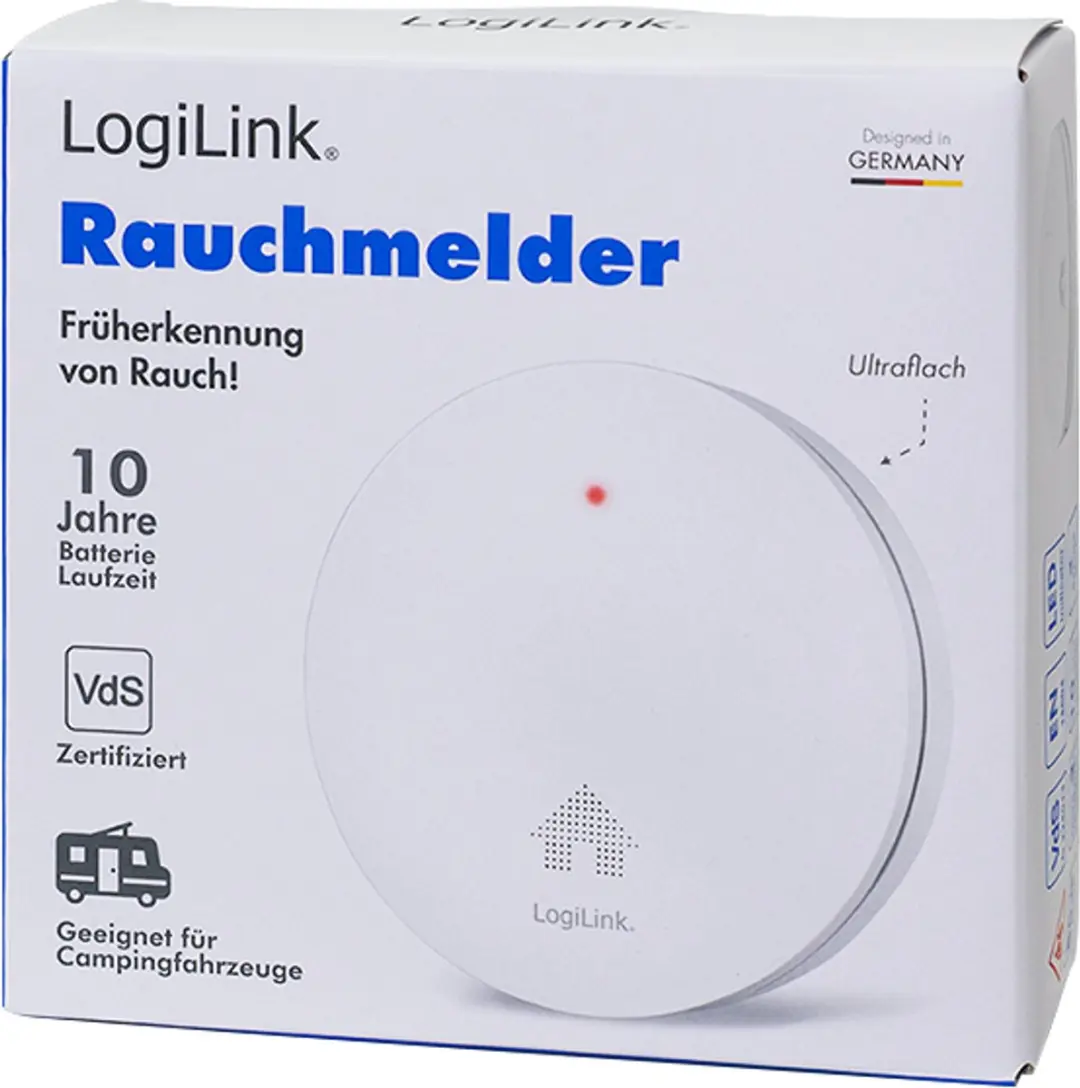Logilink Rookmelder SC0019 - Extra Plat Wit - afbeelding 6 van 6