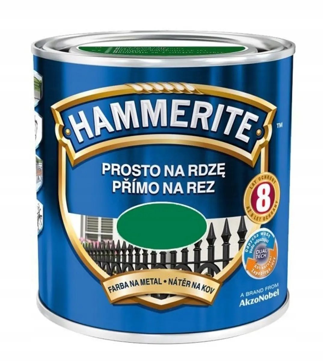 Hammerite Direct Roest Glad 0,7L - Groen