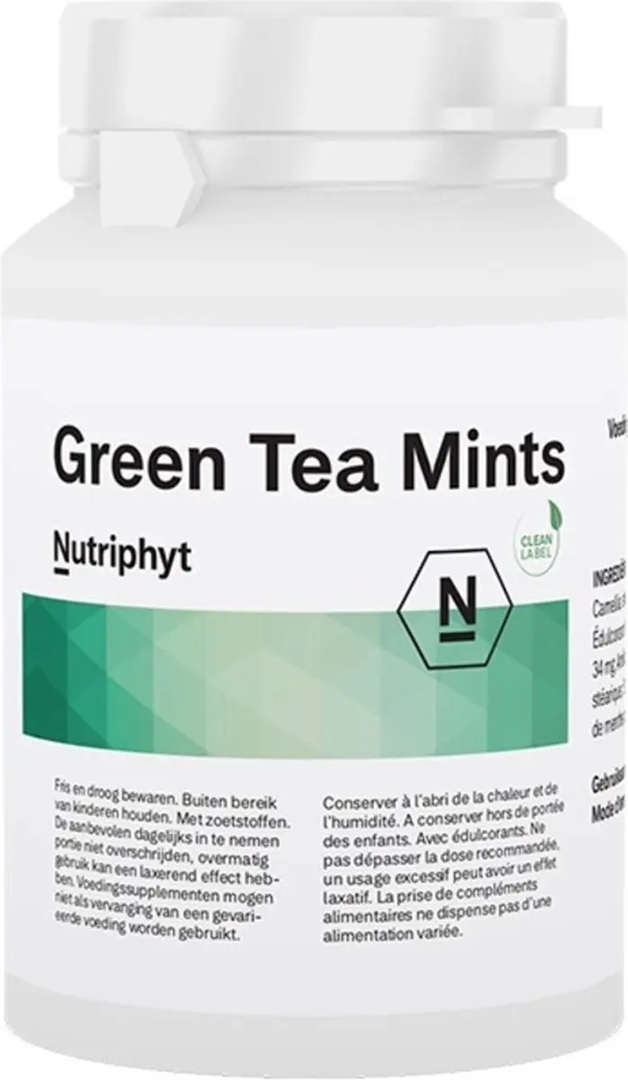 Nutriphyt Green Tea Mints - 120 Tabletten