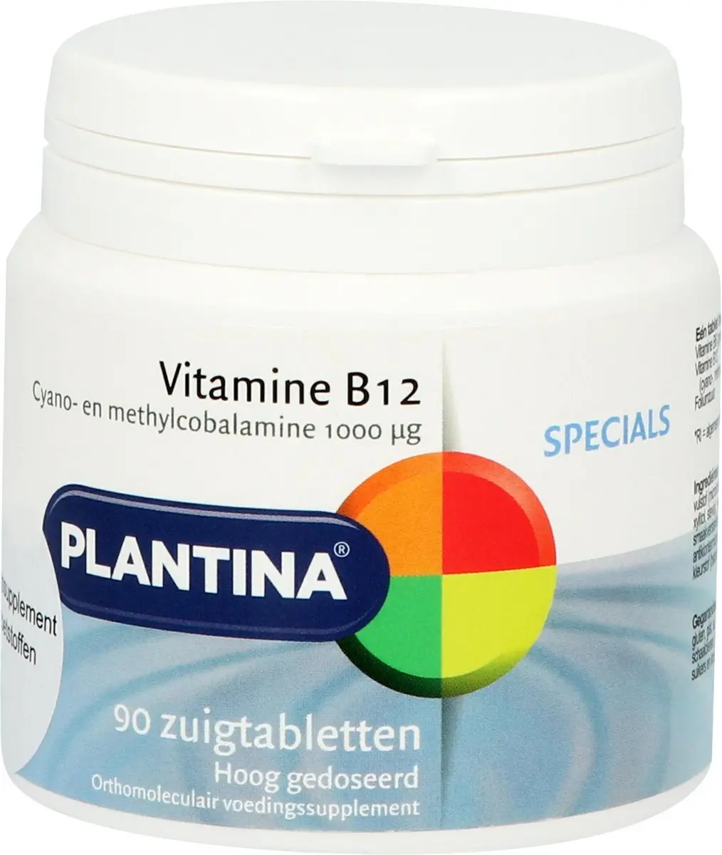 Plantina Vitamine B12 90 Zuigtabletten