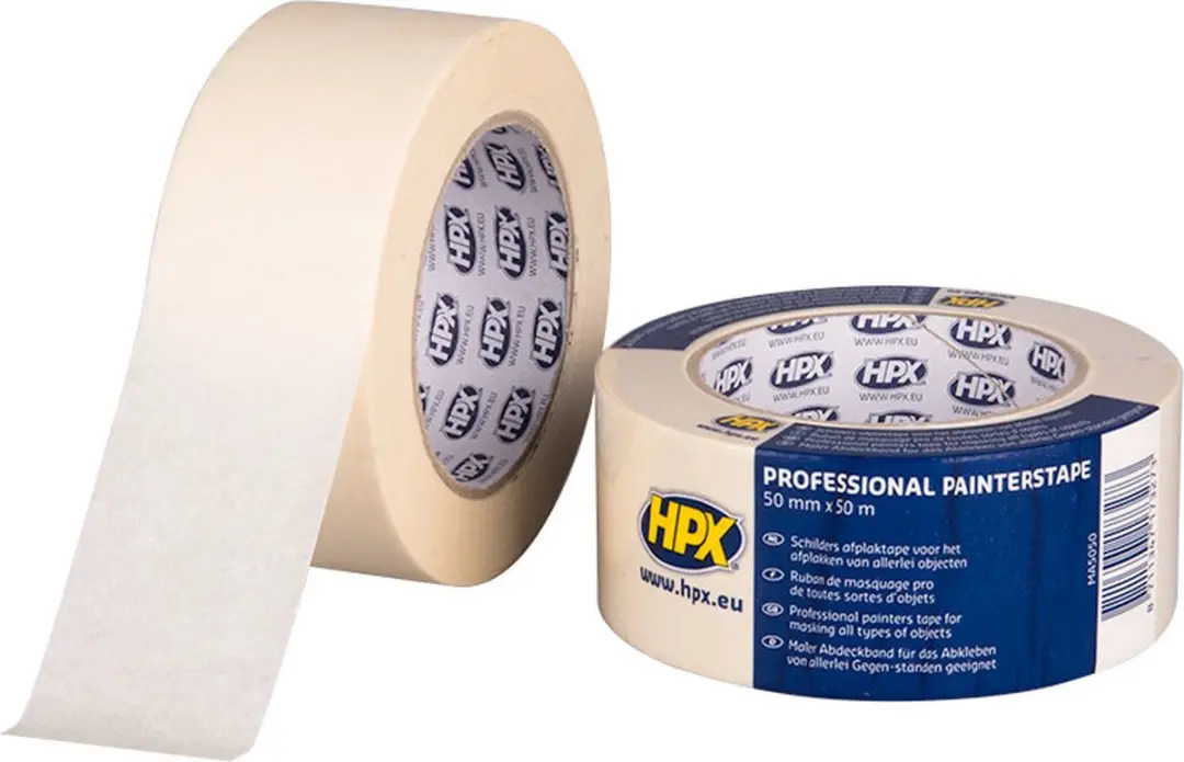 HPX Afplaktape 60°C 30mm x 50m - Crèmewit