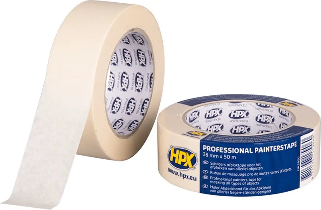 HPX Afplaktape 60°C 30mm x 50m - Crèmewit