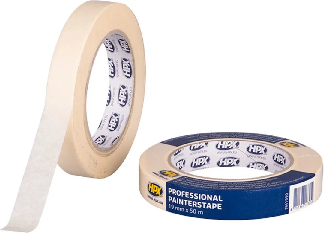 HPX Afplaktape 60°C 30mm x 50m - Crèmewit