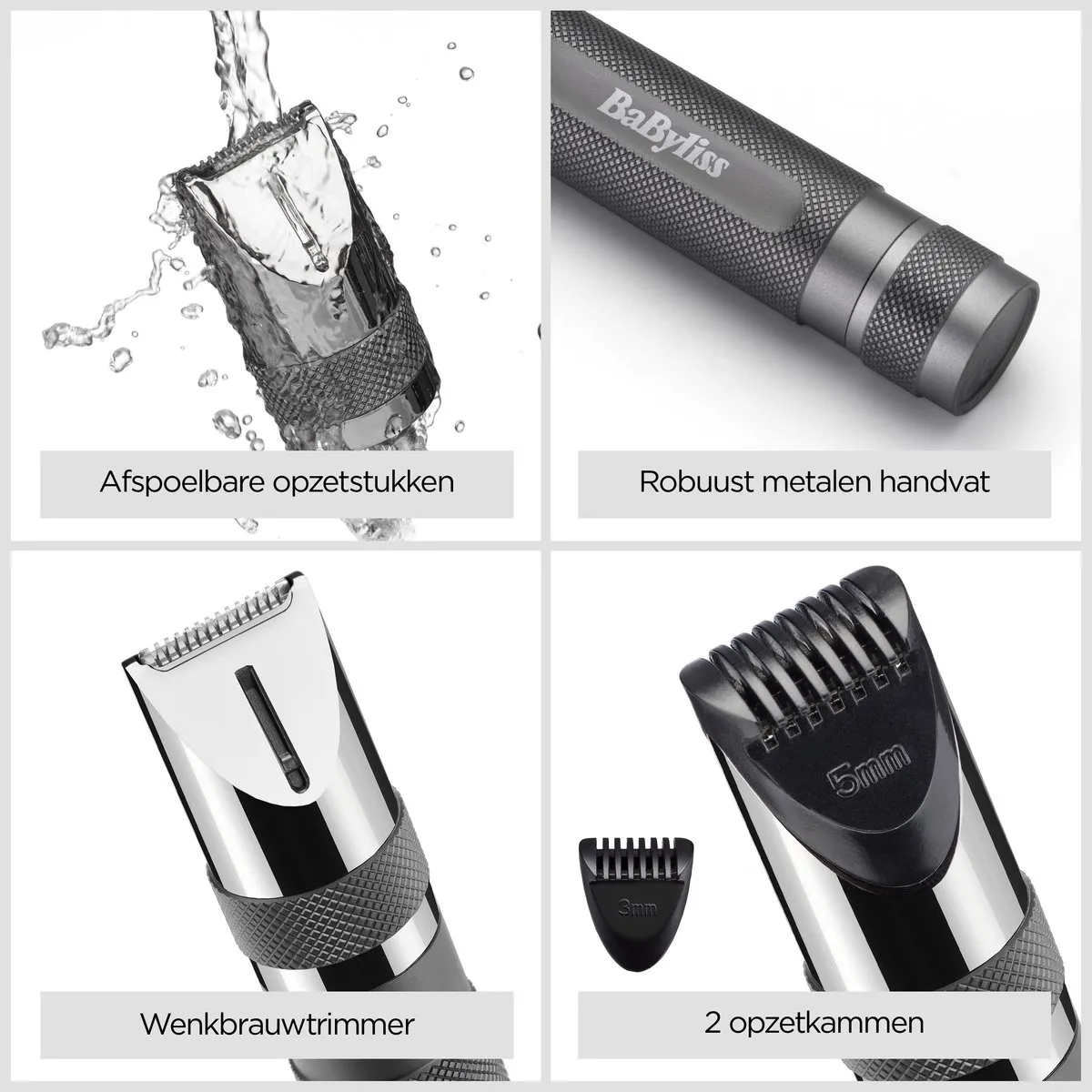 BaByliss Super-X Metal Series E116E Precisietrimmer - Grijs