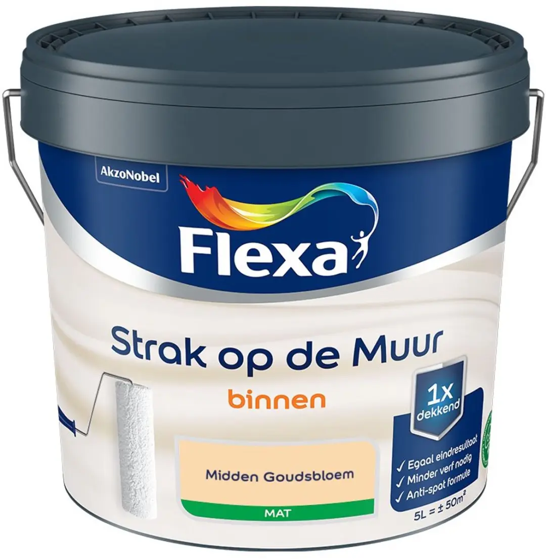 Flexa Strak Op De Muur Binnen Mat Mengverf 5L
