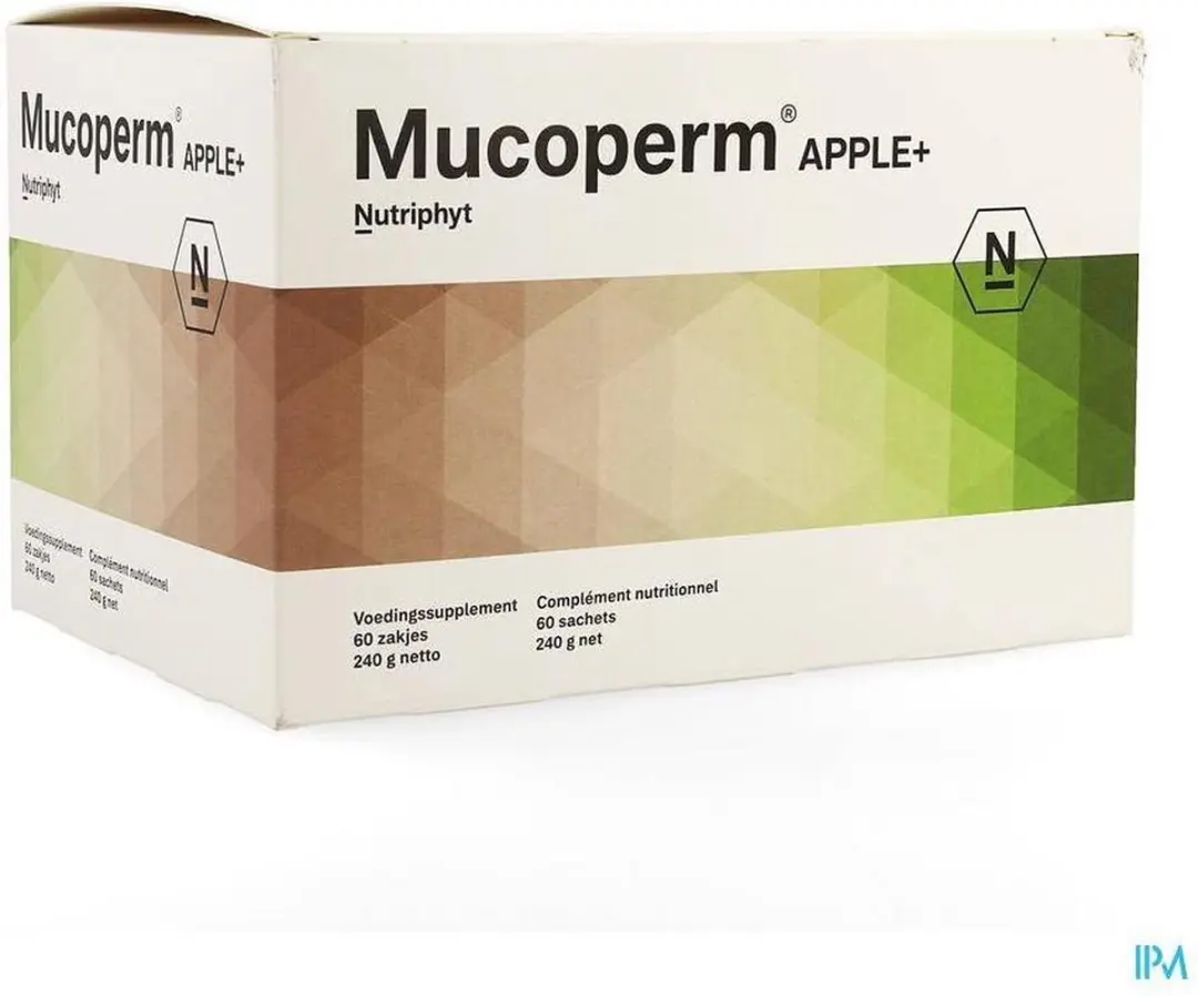 Nutriphyt Mucoperm Apple+ 60 Zakjes - 240g