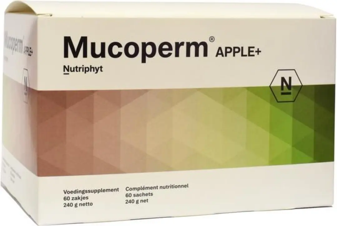 Nutriphyt Mucoperm Apple+ 60 Zakjes - 240g