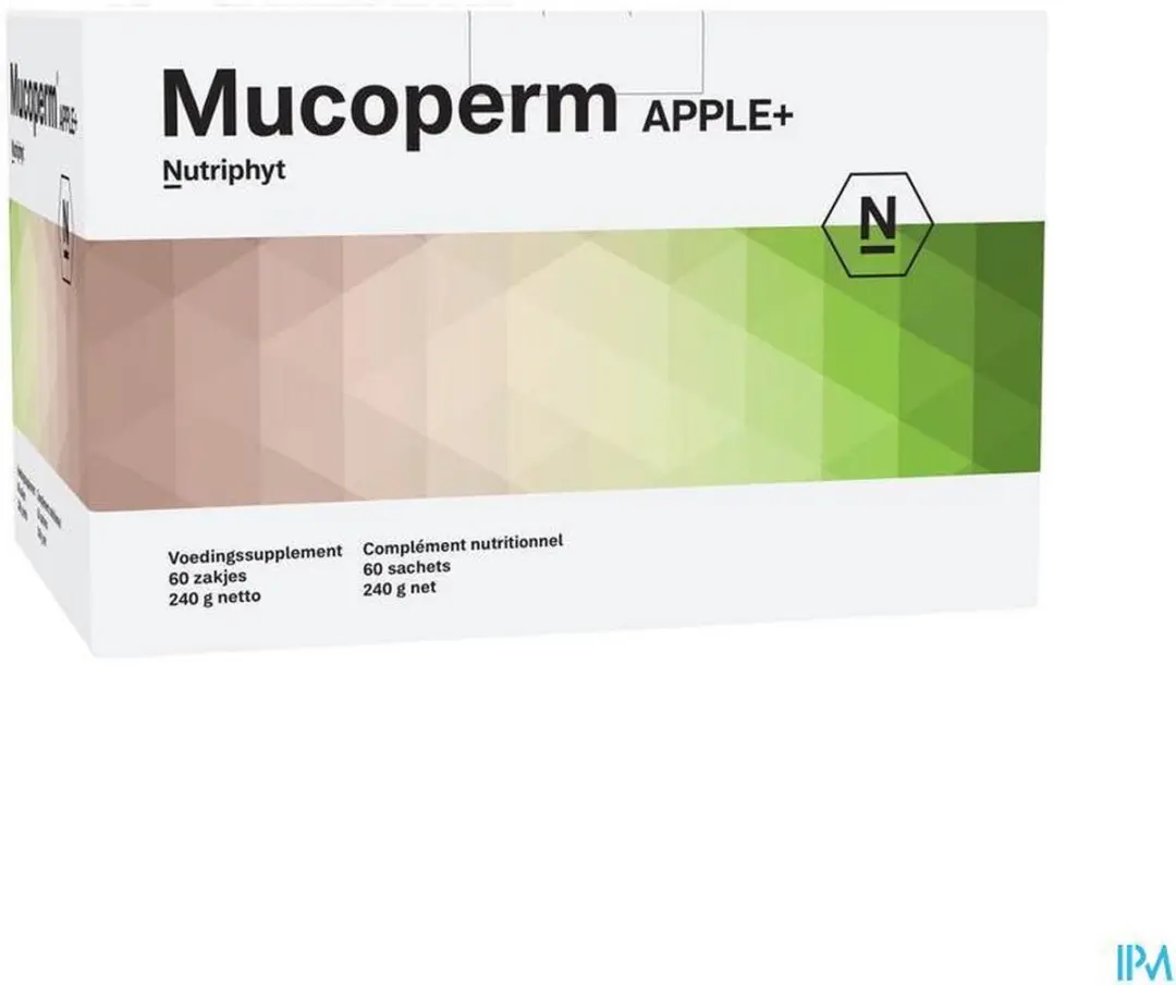 Nutriphyt Mucoperm Apple+ 60 Zakjes - 240g