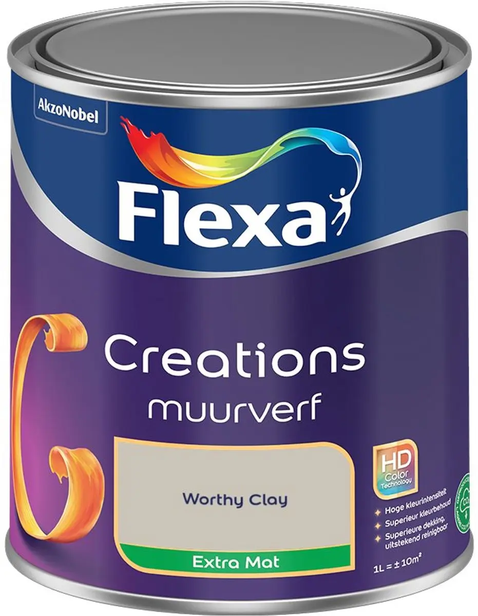 Flexa Creations Muurverf Extra Mat Worthy Clay 1L