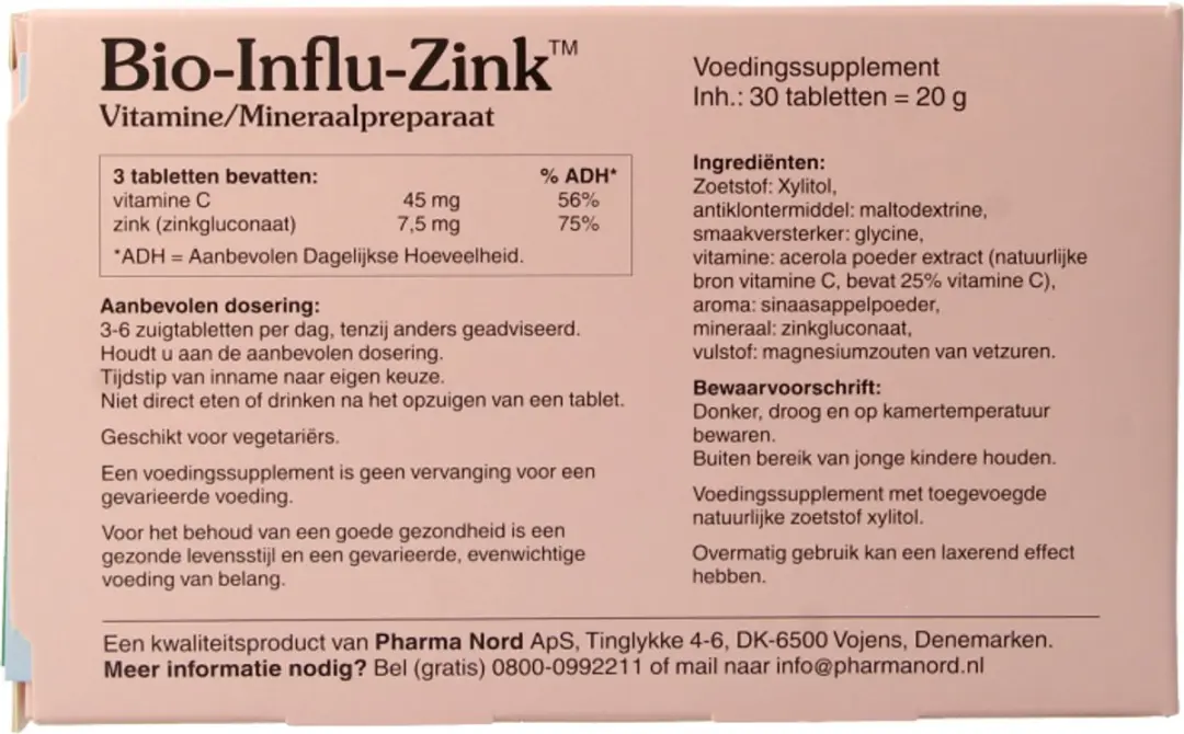 Pharma Nord Bio-Influ-Zink™ - 30 tabletten