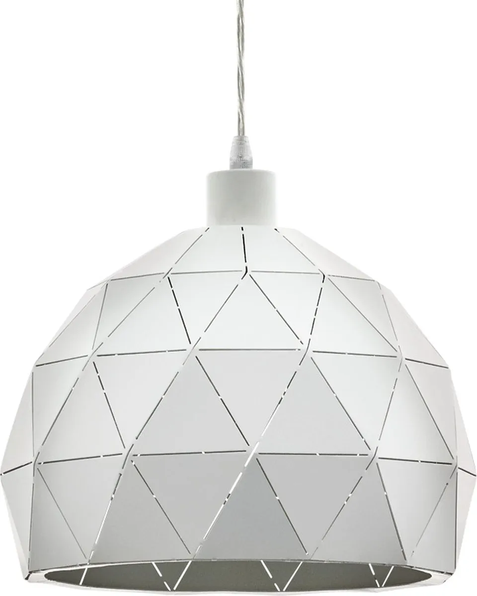 Eglo Roccaforte Hanglamp E27 - Ø30cm - Wit