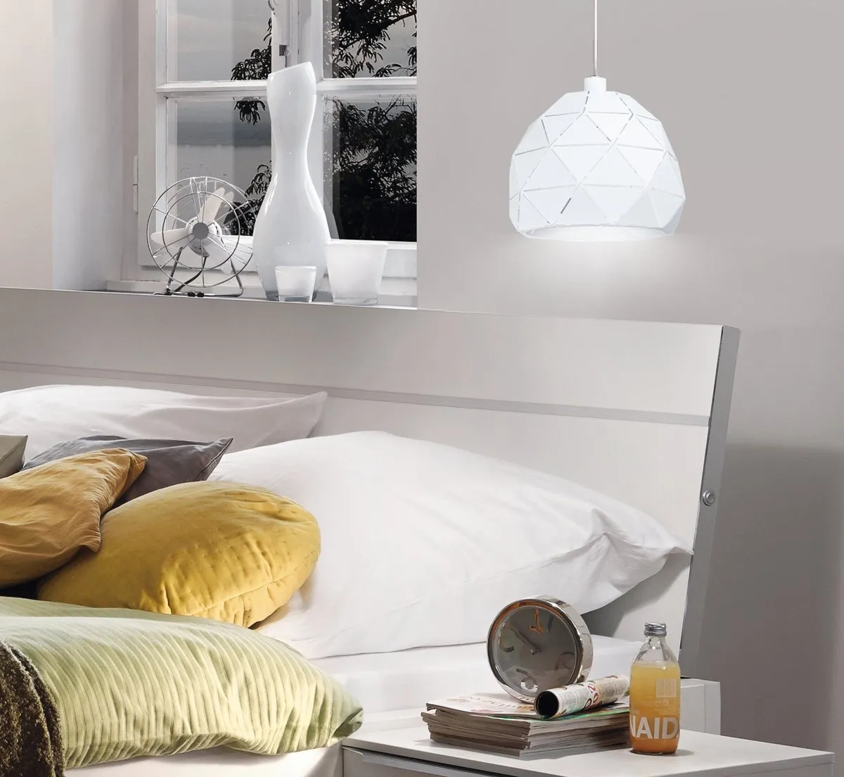 Eglo Roccaforte Hanglamp E27 - Ø30cm - Wit - afbeelding 6 van 6