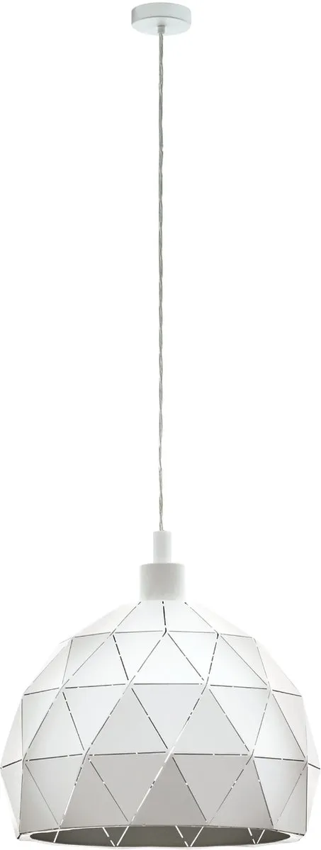 Eglo Roccaforte Hanglamp E27 - Ø30cm - Wit