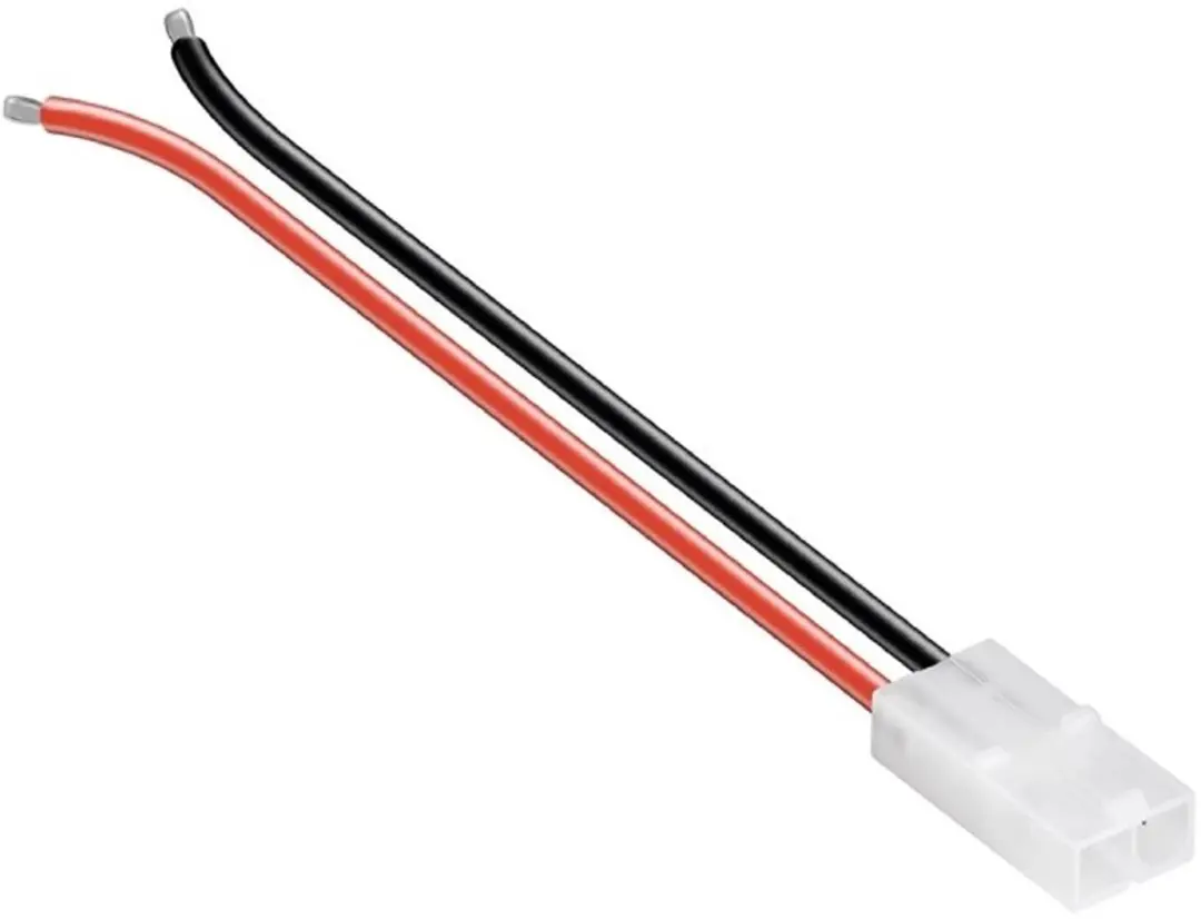 Goobay Accu Stekker Kabel 0,5mm² - Vrouwelijk - 0,14m - Zwart